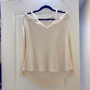 Honey Punch. Women’s small. Cream off the shoulder top